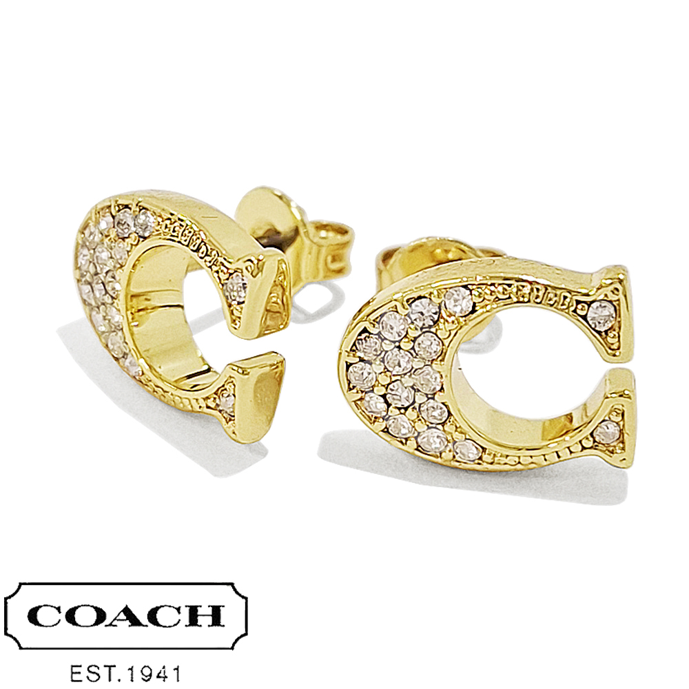 COACH コーチ ピアス  ラインストーン/ホースアンドキャリッジ    ピンク レディース / 241015001029 コーチ COACH ピアス ラインストーン 馬車 ホースキャリッジ 77695GLD