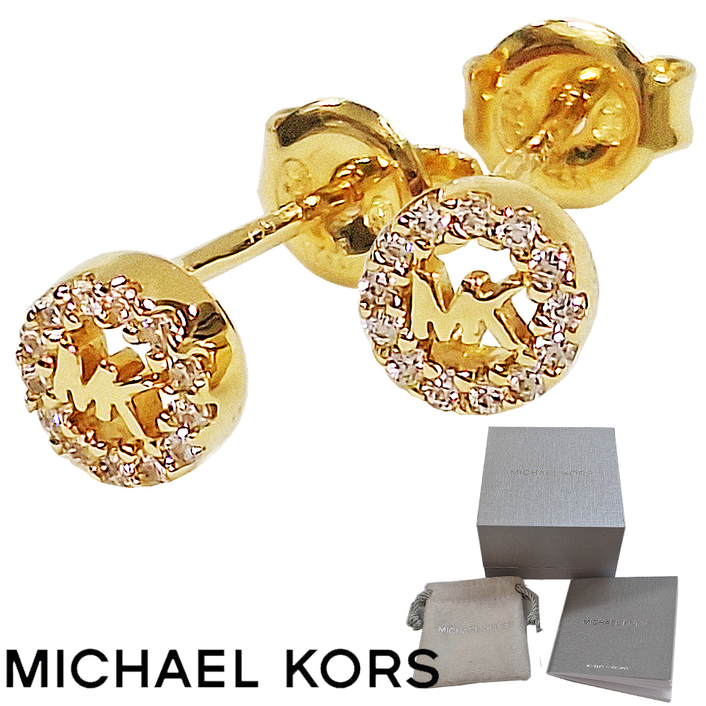 MICHAEL KORS マイケルコース ピアス 両耳 ローズゴールド