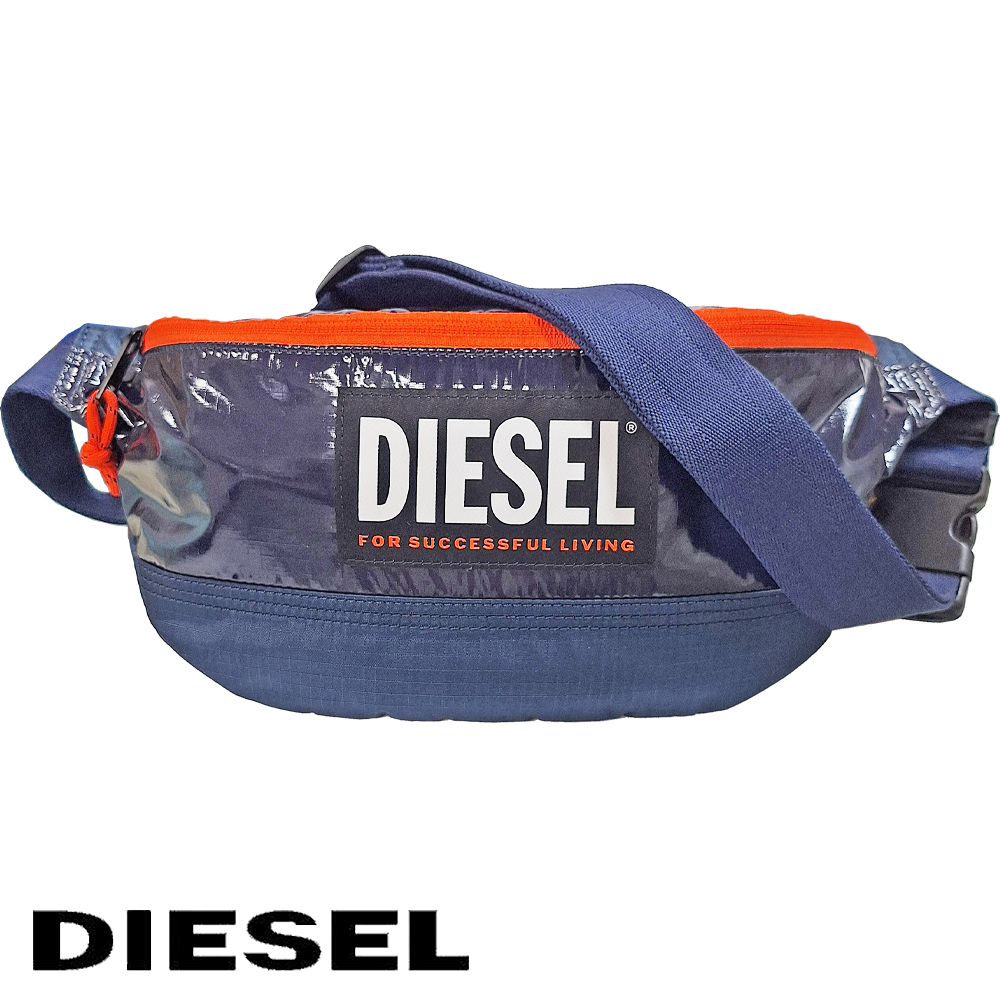 DIESELディーゼル　ボディバッグ ブラック/オレンジ 新品未使用　タグ付き ディーゼル DIESEL クロスボディバッグ ワンショルダー ベルトバッグ
