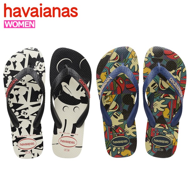 Disney×havaianas ビーチサンダル 選べる２足 ハワイアナス ビーチサンダル レディース ディズニーコラボ