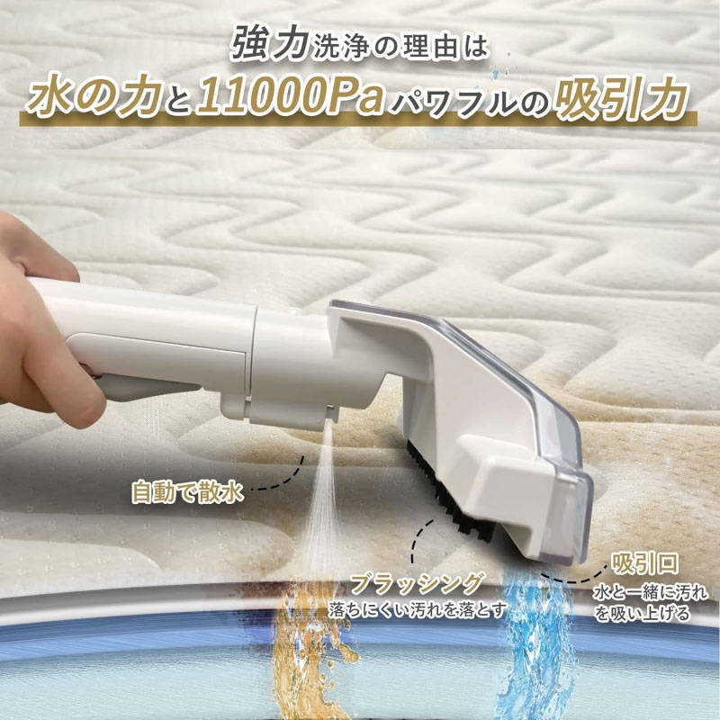 Q4245 ◆0410_5凹　送料無料！【アウトレット品】カーペットクリーナー HKNS JP-HQX-VC003-White 電動工具 未使用