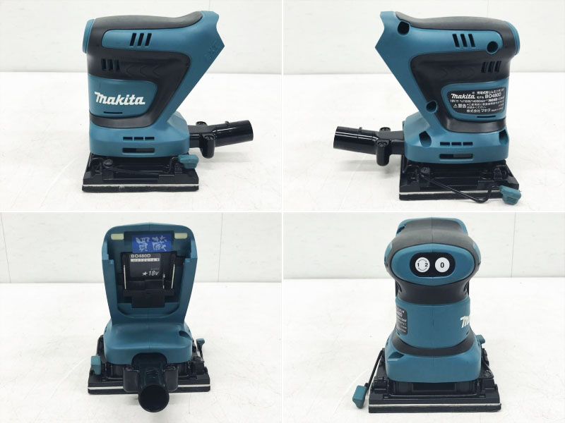 Q5034 送料無料！【中古品】18V 充電式防塵ミニサンダ マキタ BO480DZ バッテリ充電器別売充電工具 研磨