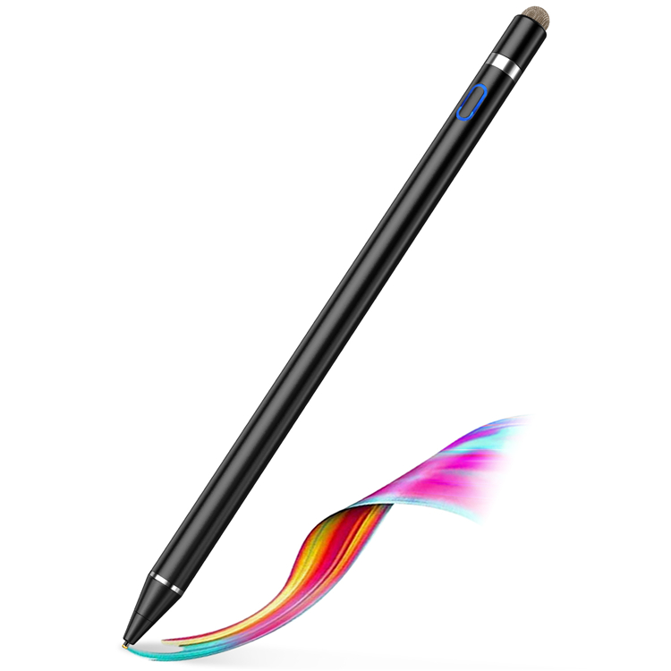 タッチペン 極細 スタイラスペン スマートフォン対応 タブレット 超高感度 USB充電式 1.45mm銅製ペン先 導電繊維ペン先 細/太両側使る｜tubamenami-store｜03