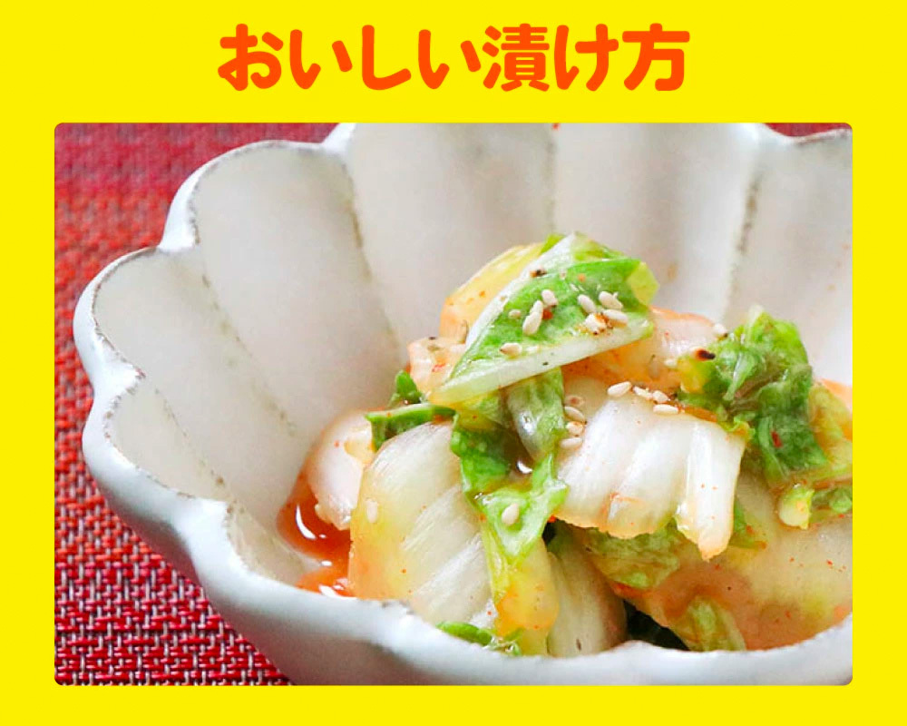 おいしい漬け方