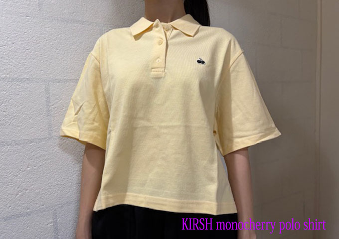NEW【KIRSH モノチェリーポロシャツ】トップスレディース ポロシャツ