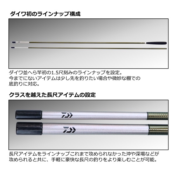 美品　ダイワ　ロッド　ヘラブナ竿　ヘラV　23尺 ダイワ ヘラ V 23 送料無料 [ロッド] : フィッシャーズ - 通販 - Yahoo