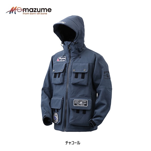 mazume ウインドカットMPジャケット チャコール M 送料無料 [用品] :4571190543418:釣具のフィッシャーズ