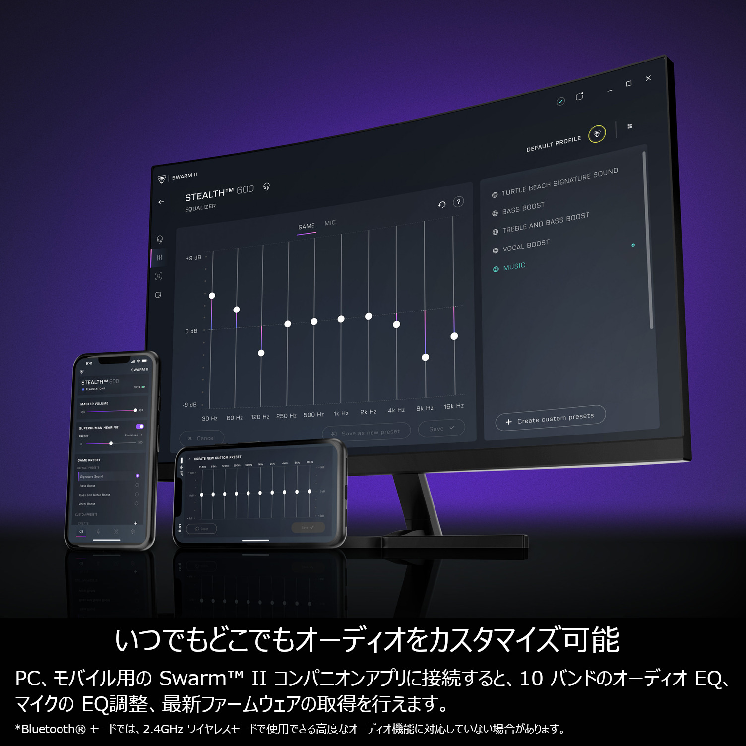 ゲーミングヘッドセット Stealth 600 Gen 3 PC ワイヤレス マルチプラットフォーム 最大80時間再生 マイクノイズ低減 TBS-5103-05 Turtle Beach | TURTLE BEACH | 06