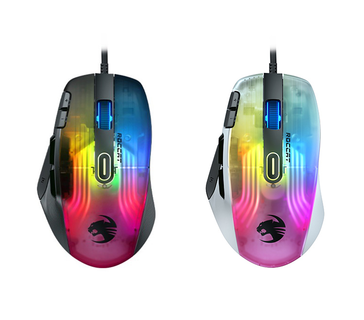 ゲーミングマウス ROCCAT Kone XP アークティックホワイト エルゴノミック 3D RGB