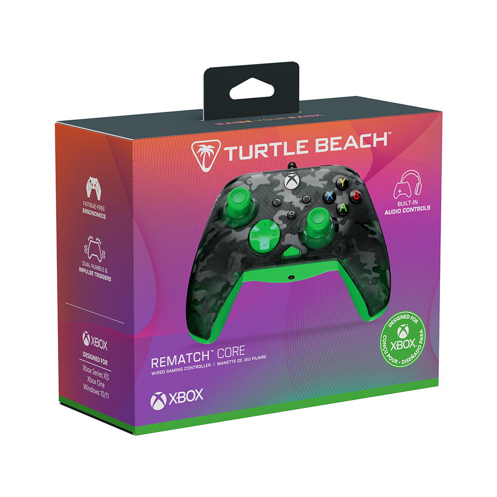 10%OFF【公式セット】Rematch Core Wired Controller Ghost Black Camo/Green + Recon 50P |  | 06