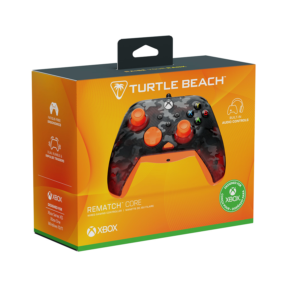 10%OFF【公式セット】Rematch Core Wired Controller Ghost Black Camo/Orange + Recon 50P |  | 06