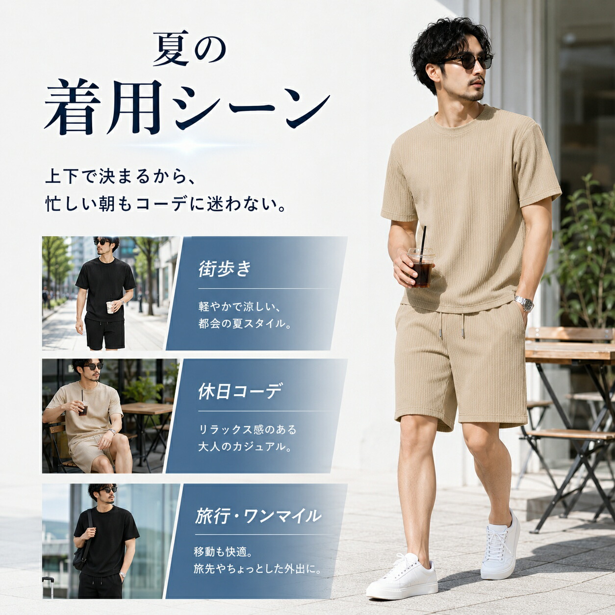 Munsingwear ポロシャツ ショートパンツ セットアップ L Munsingwear