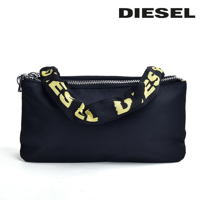 ディーゼルクラッチバック DIESEL - DIESEL ディーゼル クラッチバッグ レザー ブラックの