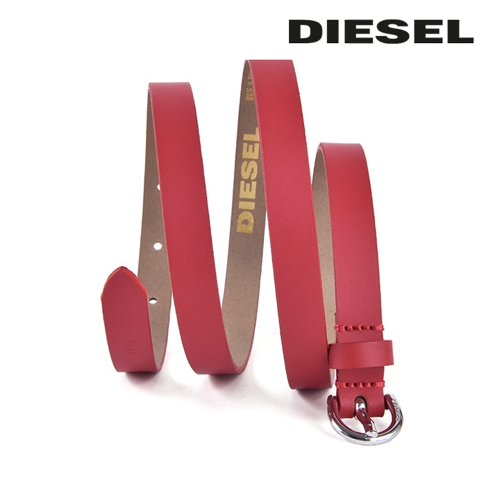 DIESEL ディーゼル レザーベルト レディース 牛革 本革 シンプル