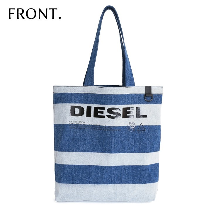 値下げ中☆  DIESEL デニム　トートバック DIESEL ディーゼル◇M Fd X ロゴ デニム トートバッグ - メルカリ
