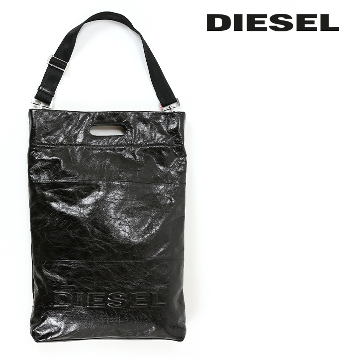 ディーゼル レザートートバッグ DIESEL オールレザー 本革 ハンドバッグ DIESEL ディーゼル ハンドトートバッグ 鞄 メンズ レディース