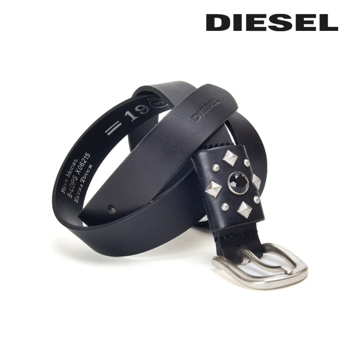 DIESEL　牛革ベルト　替えバックル2個付　レディース レディース ベルト レザー（ベルト）｜DIESEL（ディーゼル）の