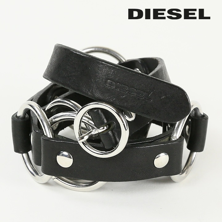 ディーゼル DIESEL レザーベルト レディース 牛革 本革 メタル