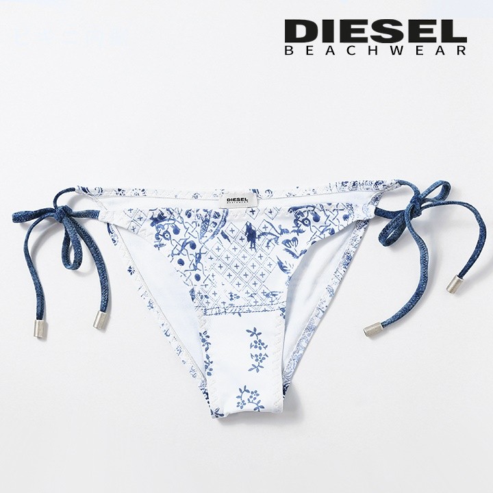 【DIESEL】デニム ビキニ トップ＆ボトム セットアップ DE-VILLE Tube top in stretch denim｜ブルー｜ウィメンズ｜DIESEL