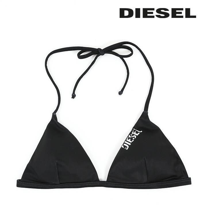 DIESEL>>ディーゼル ロゴ プレート クラウド ビキニ トップ DIESEL ディーゼル ビキニトップ 単品 レディース ロゴプリント