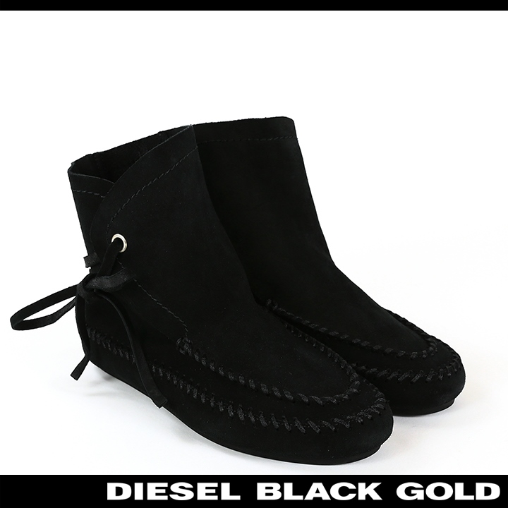 ディーゼルブラックゴールド DIESEL BLACK GOLD モカシンブーツ 靴