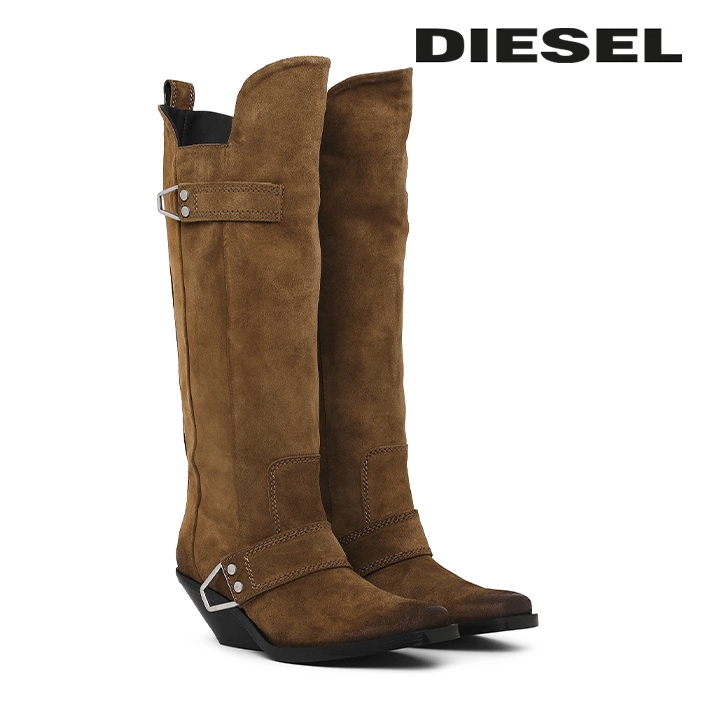 ディーゼル DIESEL レザーロングブーツ 靴 レディース 牛革 本革