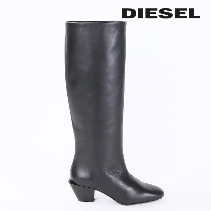 DIESEL ディーゼル カーフレザーロングブーツ 靴 レディース