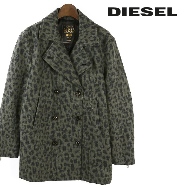 ディーゼル DIESEL ジャケット コート レディース レオパード柄 ヒョウ