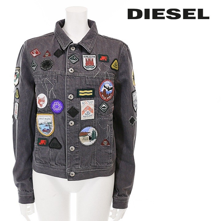 DIESEL ディーゼル デニムジャケット レディース パッチワーク