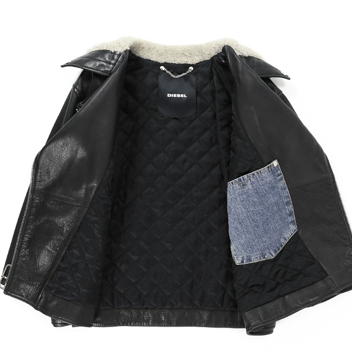DIESEL（ディーゼル） レザージャケット レディース 牛革 本革