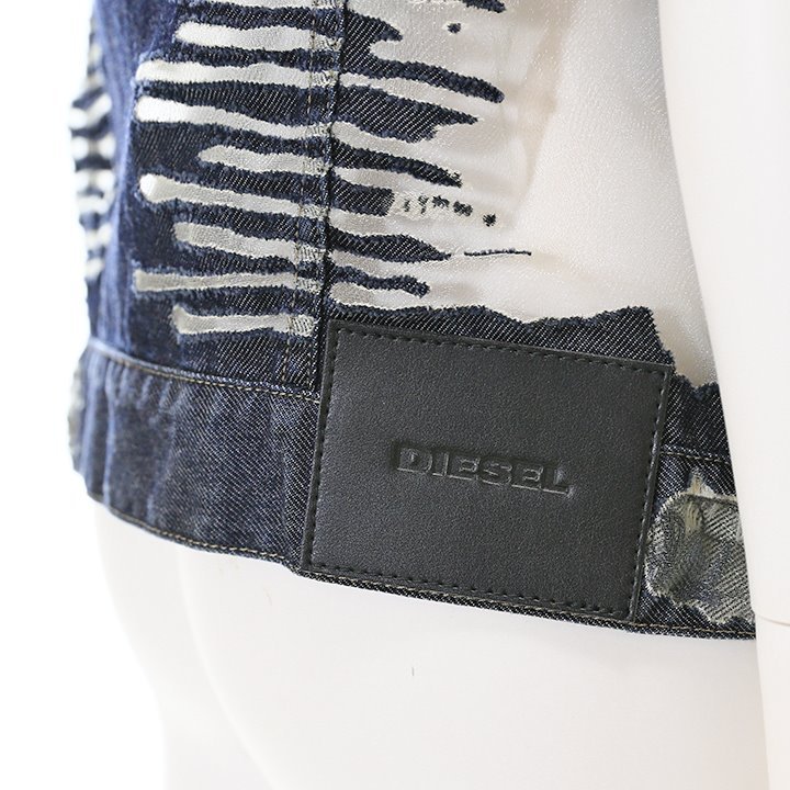 DISEL デニムジャケット　シースルー　ディーゼル 楽天市場】DIESEL メンズ デニム ジャケット シースルー