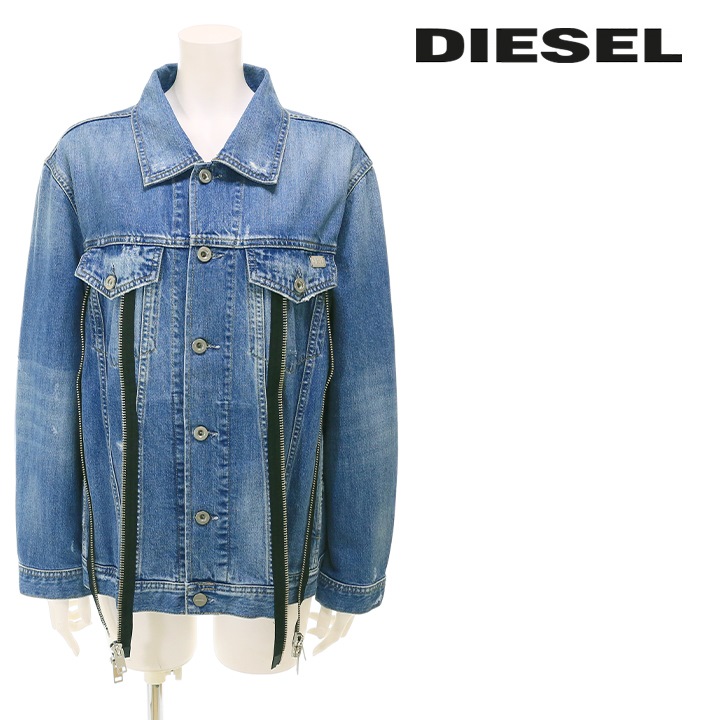 ディーゼル DIESEL デニムジャケット レディース クラッシュ