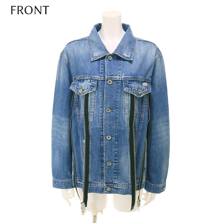 DIESEL（ディーゼル） デニムジャケット レディース クラッシュ