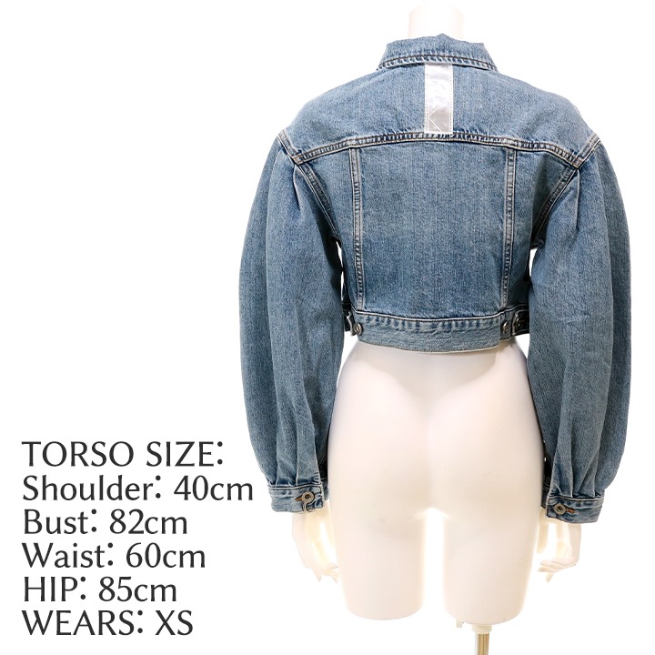 極美品 DIESEL ショート丈 デニム ジャケット Gジャン DE-PUFFY die-l-o-c4-017_6.jpg