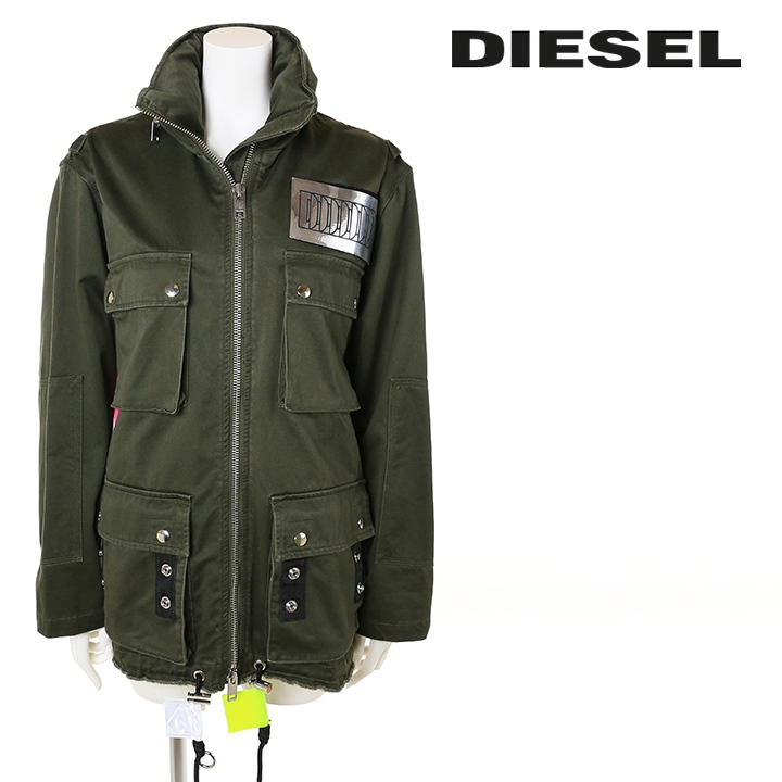 DIESEL ディーゼル ミリタリージャケット レディース オーバー