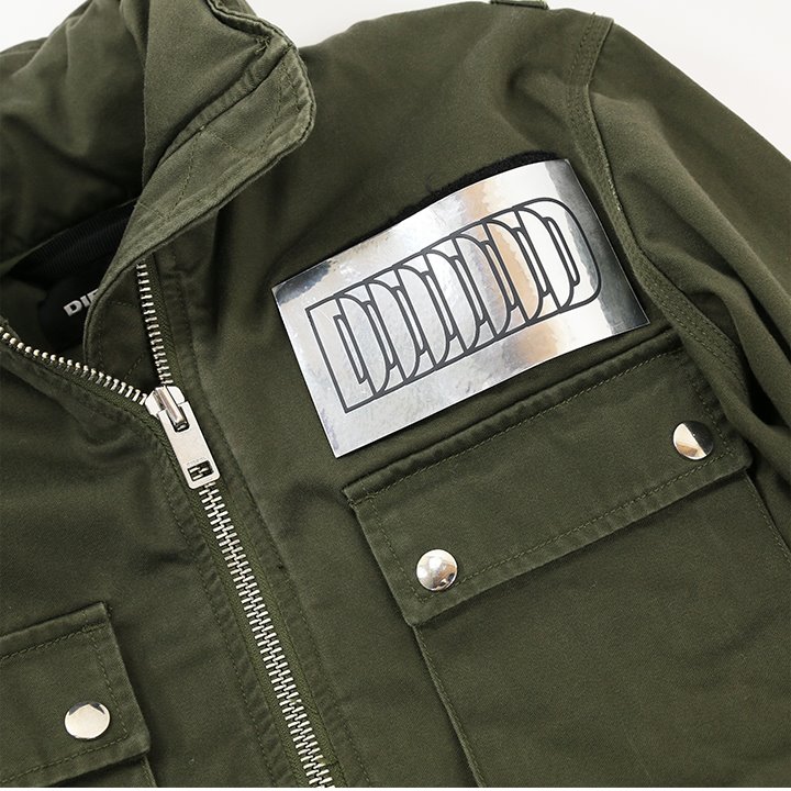 美品 DIESEL レディース シャツ ミリタリージャケット サイズXXS DIESEL - DIESEL ディーゼル 迷彩ショート丈 ミリタリー