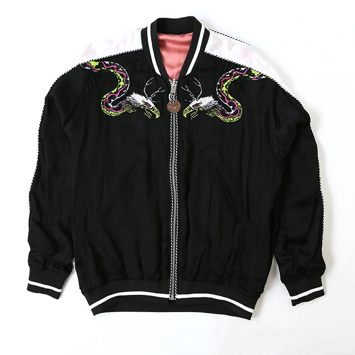 ディーゼル DIESEL スーベニアジャケット レディース リバーシブル 刺繍装飾 スカジャン G-1010-A