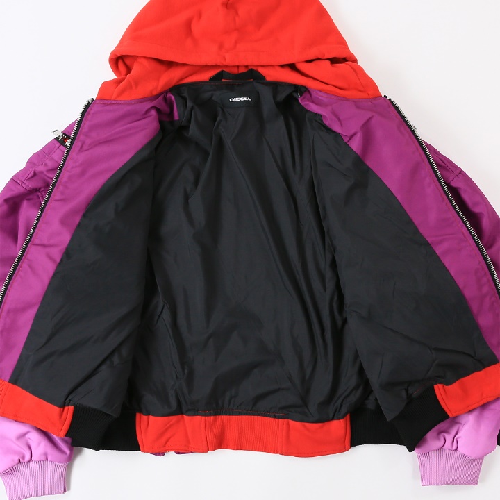 DIESEL 美品 特殊シルエットジップパーカージャケット G-Monifa DIESEL（ディーゼル） パーカージャケット レディース ジッパー