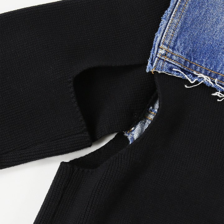 DIESEL ディーゼル ミックスマテリアル ジャケット レディース