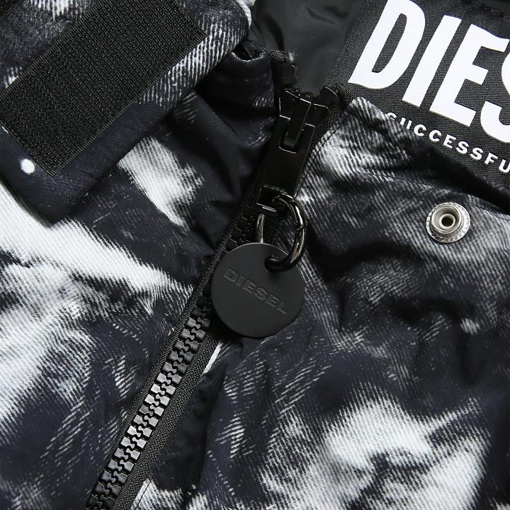 ディーゼル DIESEL ノースリーブ中綿コートジャケット レディース 総柄