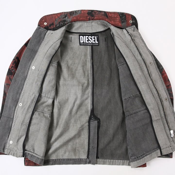 DIESEL ディーゼル デニムジャケット レディース グラフィック