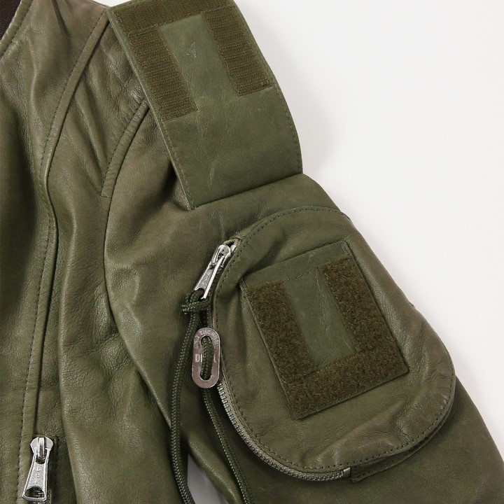【希少】 DIESEL オールレザー 本革 ラムレザー 羊革 ジップアップ DIESEL ディーゼル レザーボンバージャケット レディース 羊革