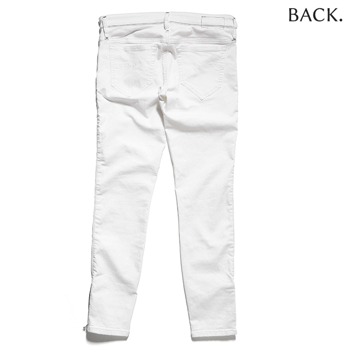 新品タグ付✨️ディーゼル　ホワイトデニム　スキニー　ストレッチ　W26 ジップ DIESEL ディーゼル ジーンズ デニム パンツ レディース 裾ジップ