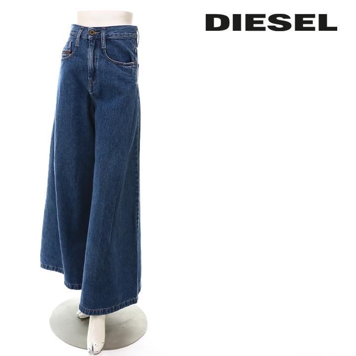 ディーゼル DIESEL ジーンズ デニム パンツ レディース ハイウエスト フレア ワイド D-IZZIER