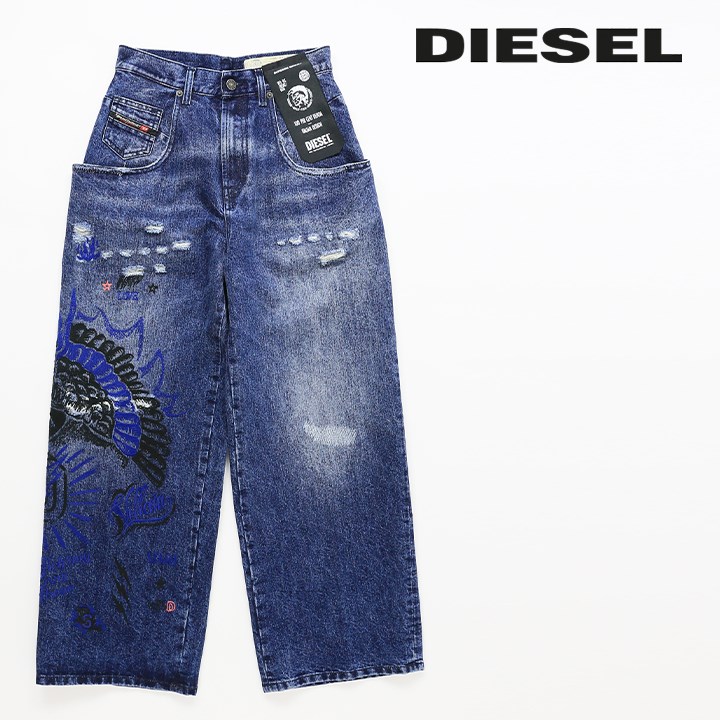 DIESEL ディーゼル ジーンズ デニム パンツ レディース 刺繍デザイン 