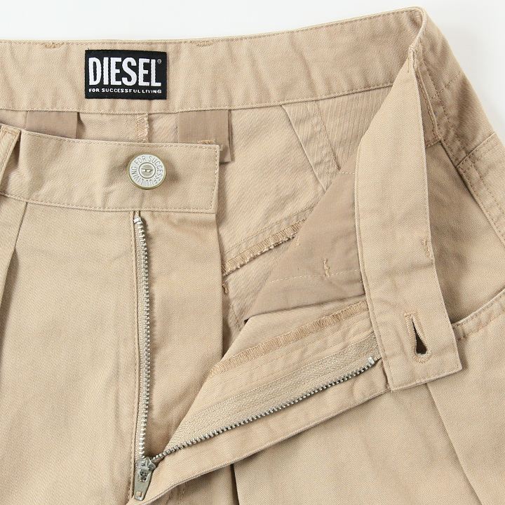 DIESEL ディーゼル タックショートパンツ レディース コットン