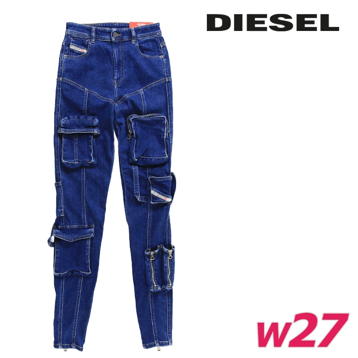 Diesel 1984 Slandy High カーゴジーンズ DIESEL（ディーゼル） ジーンズ デニム パンツ レディース カーゴ