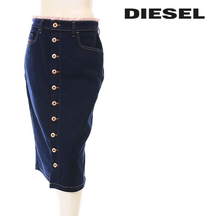 DIESEL（ディーゼル） デニムスカート レディース ウエストフリル装飾
