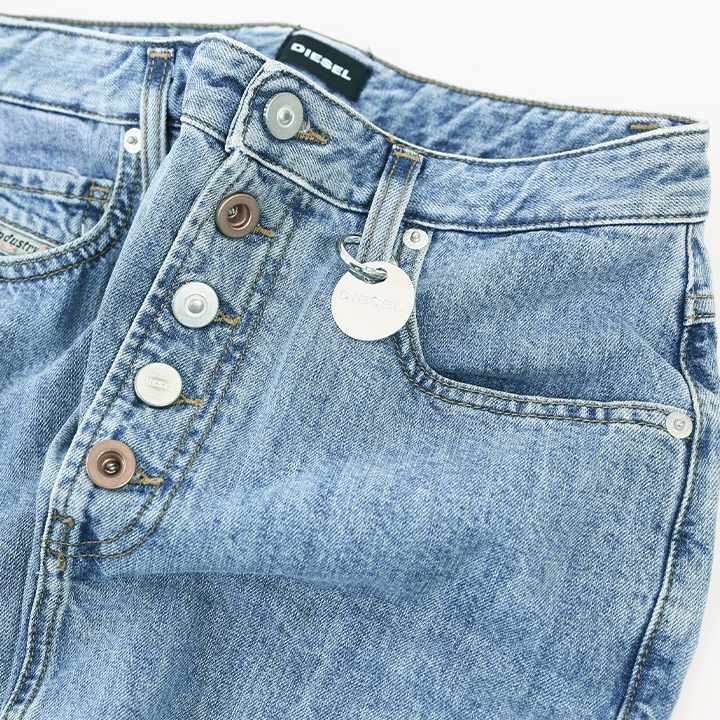 DIESEL ディーゼル デニムミニスカート レディース 裾カットオフ