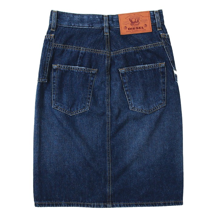 DIESEL（ディーゼル） デニムスカート レディース ウォッシュ加工 膝丈